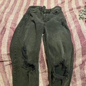Wild fable baggy black ripped pants